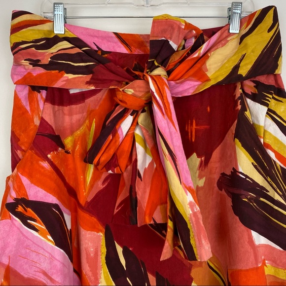 Anthropologie Cordelia Watercolor Wrap Skirt - Picture 5 of 10